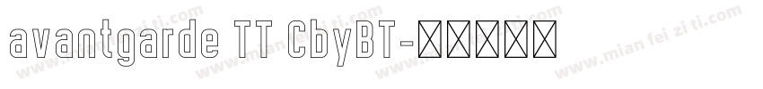 avantgarde TT CbyBT字体转换